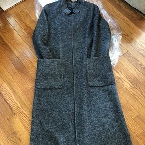 Zara grey woolblend coat L, dry cleaned and ready to ship also fits M